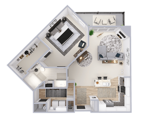 a floor plan of a house